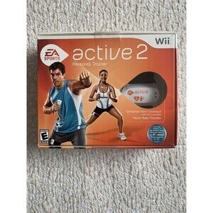 Wii Active 2 Personal Trainer Nintendo Game EA Sports New Open Box Complete